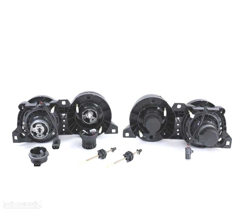 FARÓIS BMW E30 82-94 FUNDO PRETO - 2