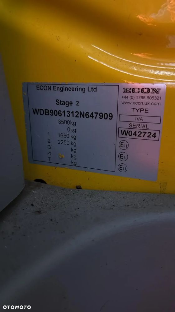 Mercedes-Benz Sprinter 313 CDi piaskarka solarka Econ Schmidt Oryginalna Zabudowa Hydraulika - 7