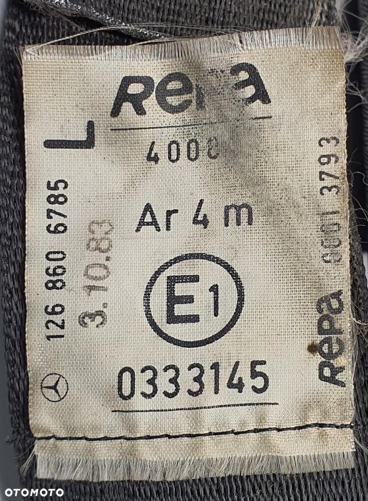 PAS LEWY PRZÓD PRZEDNI MERCEDES W126 1268606785 EU - 2