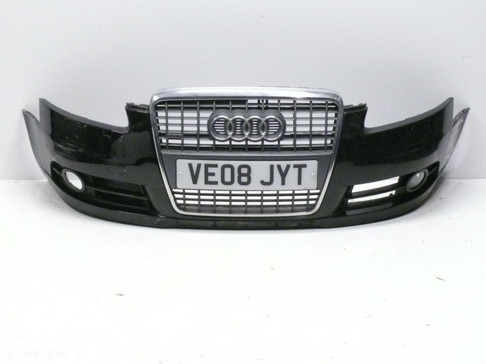 ZDERZAK PRZEDNI AUDI A6 C6 S-LINE 2004 2008 XENON GRILL KRATKI - 1