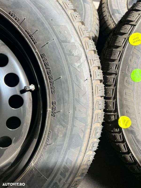 vând set jante tablă noi Mitsubishi ASX pe 16” cu anvelope noi de iarnă - 4