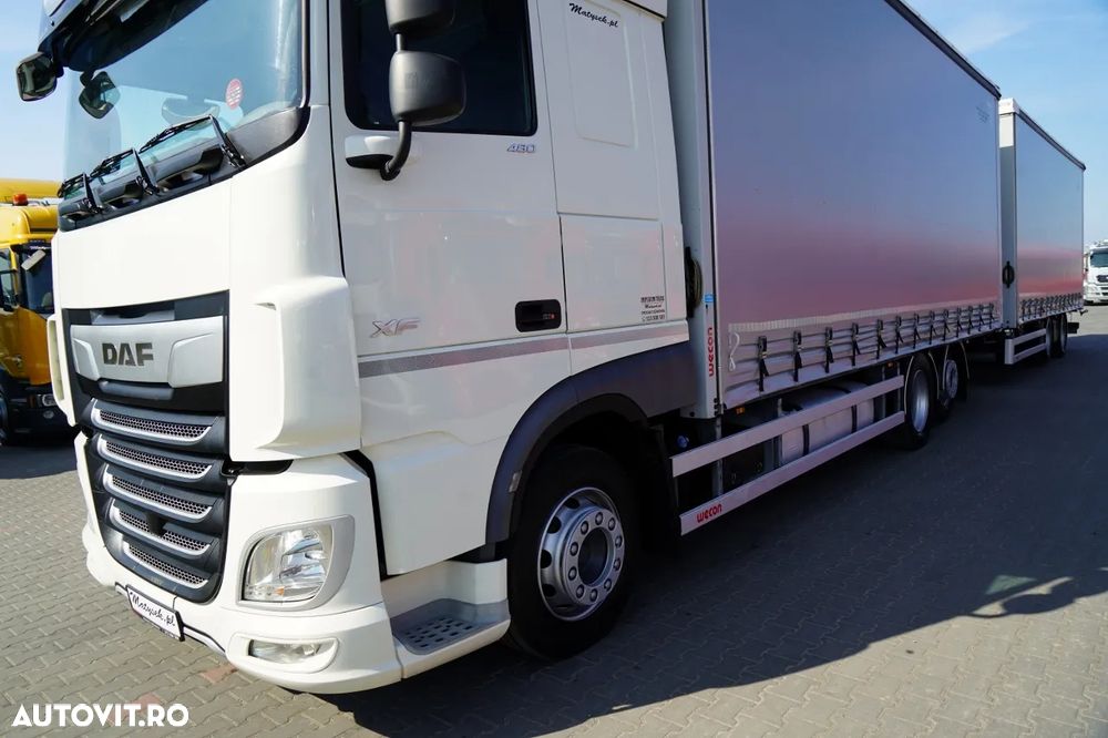 DAF XF 480 / COMBINAȚIE TANDEM / 120 M3 / PUNȚĂ RIDICATĂ / + REMORCĂ WECON / PUNȚI SAF - 8