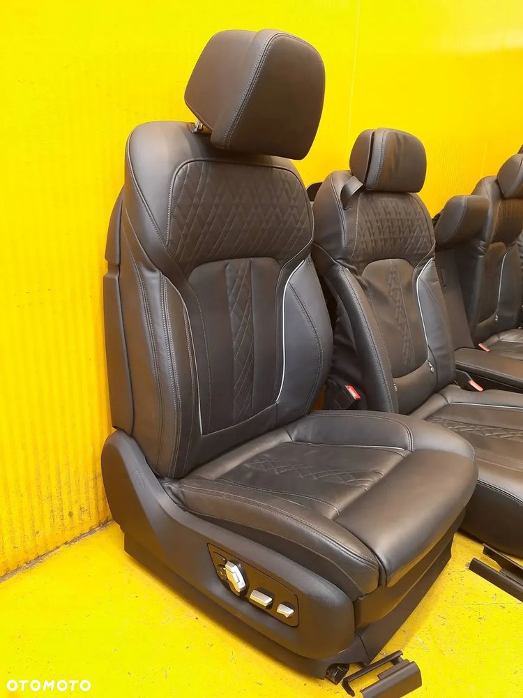 BMW 7 G12 LONG FOTEL FOTELE BOCZKI TUNEL PLASTIKI OSLONA KOMPLET - 12
