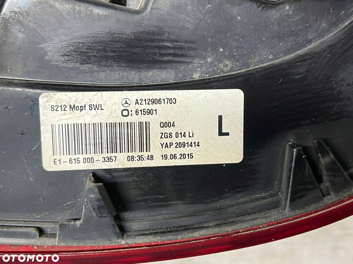LAMPA LEWA TYLNA TYŁ MERCEDES W212 A2129061703 - 10