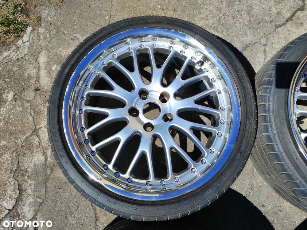 Alufelgi 19" Larzon Panamera 5x112 dwie szerokości 8.5" 9.5" chromowany rant Audi BMW Mercedes Volkswagen Skoda Seat 245/35/19 275/30/19 - 4