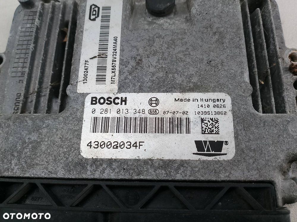 KOMPUTER, STEROWNIK LDV MAXUS 43002034F 0281013348  BOSCH 2.5 CRD - 3