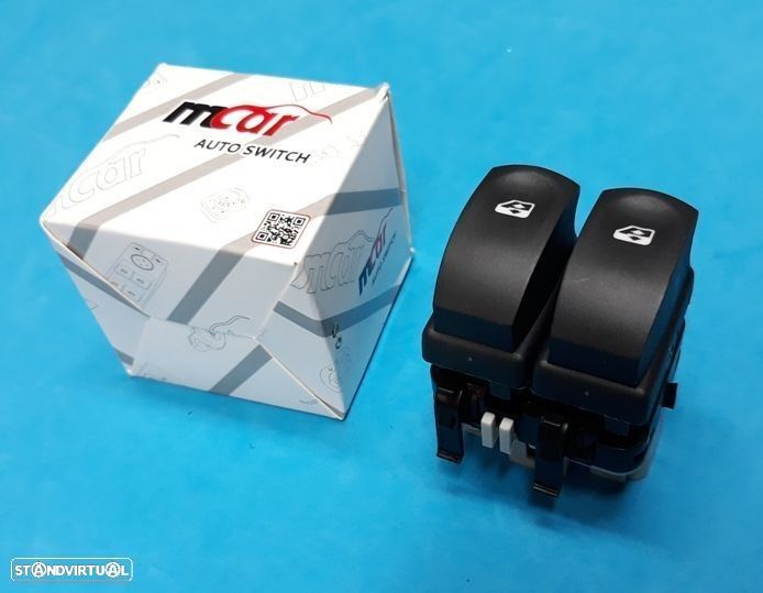 Comando dos vidros Renault Clio III, Modus, Twingo (ficha cinza)  NOVO - 1