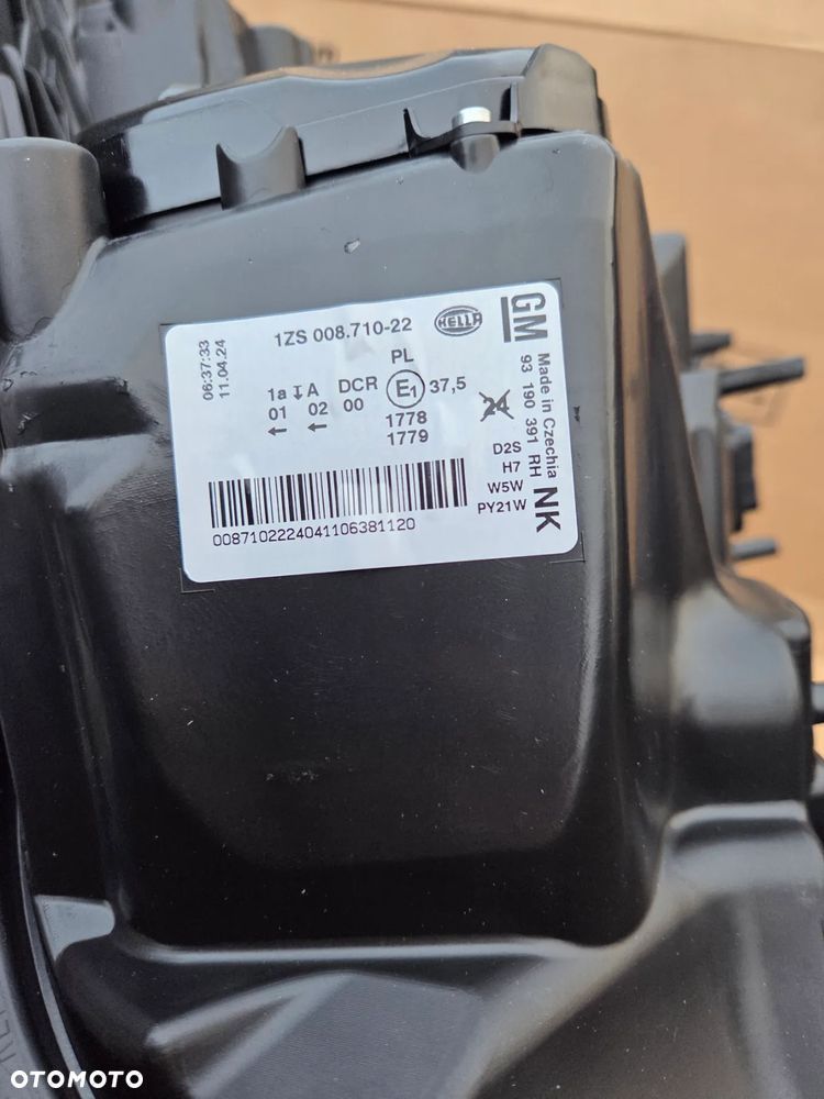 Reflektor Lampa prawa prawy przód przednia OPEL ASTRA H III GTC Xenon 93190391 - 15