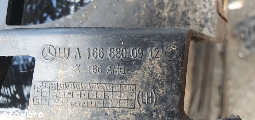 Mocowanie ślizg zderzaka lewy tył Mercedes GL X166 W166 A1668800912 - 6