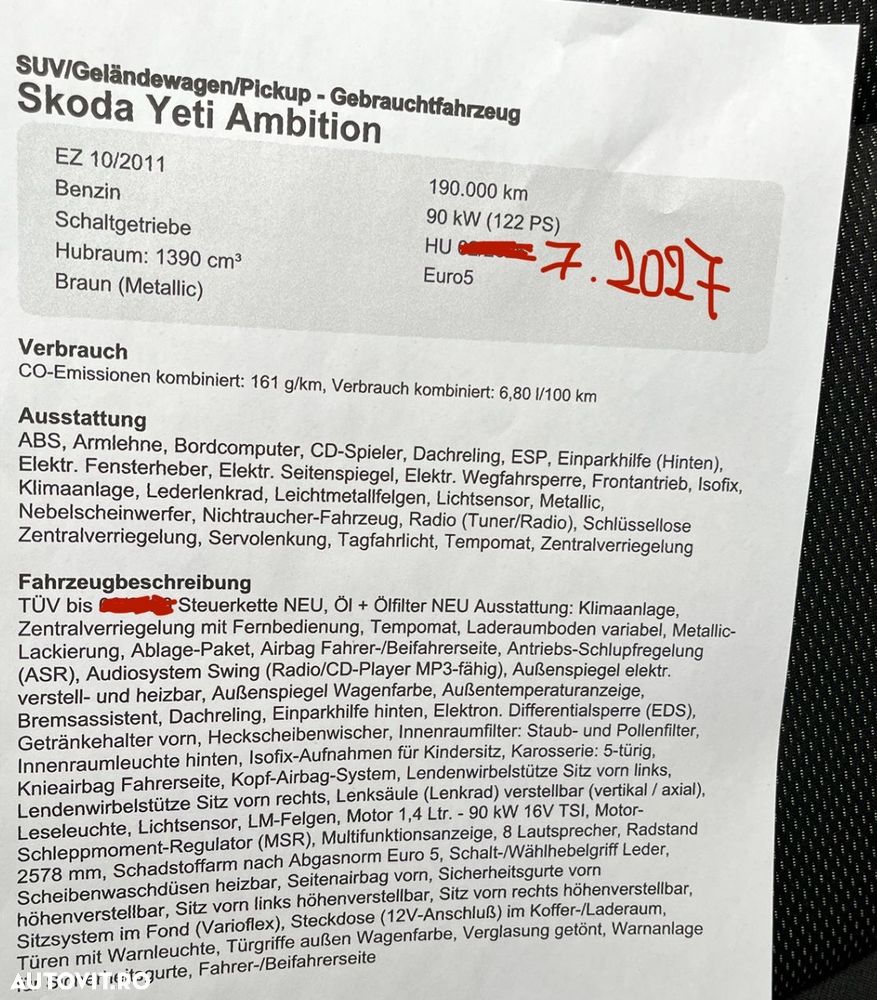 Skoda Yeti 1.4 TSI Active - 4