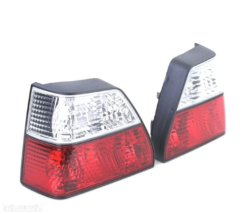 FAROLINS TRASEIROS GOLF 2 83-91 VERMELHO BRANCO - 3