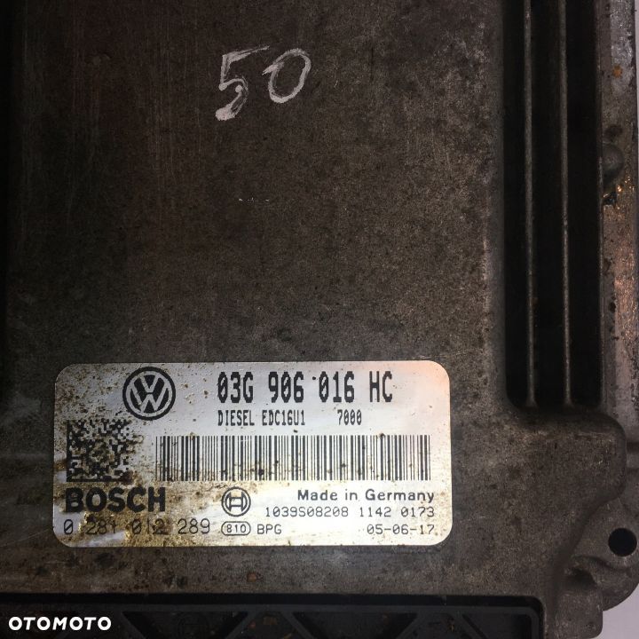 STEROWNIK SILNIKA SEAT ALTEA 1.9 TDI 03G906016HC - 2