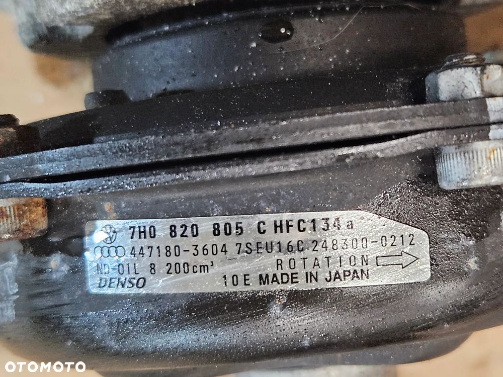 VW Pheaton Touareg I 5.0 V10 TDI kompresor sprężarka klimatyzacji 7H0820805C - 2