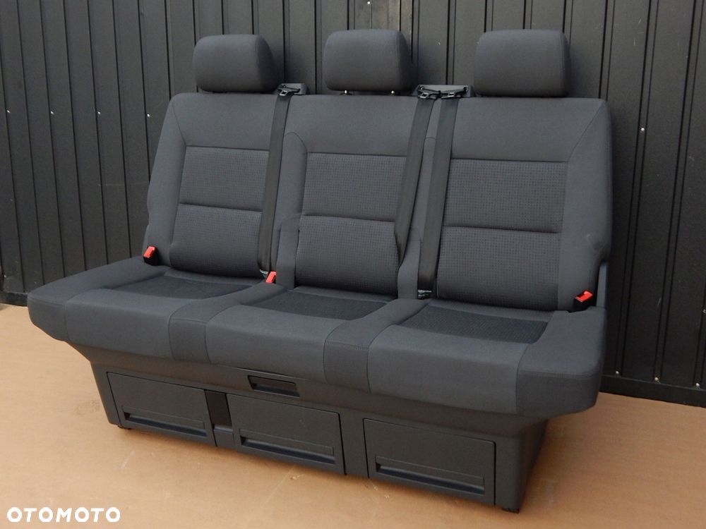 vw t5 t6 multivan fotel kanapa łóżko tył antracyt - 2
