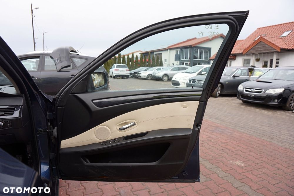 DRZWI PRZEDNIE PRAWE 5 E60 LIFT LCI SEDAN A76 BEZ LUSTERKA / TAPICERKI NIEBIESKI TIEFSEEBLAU BMW 2007-2010 - 8