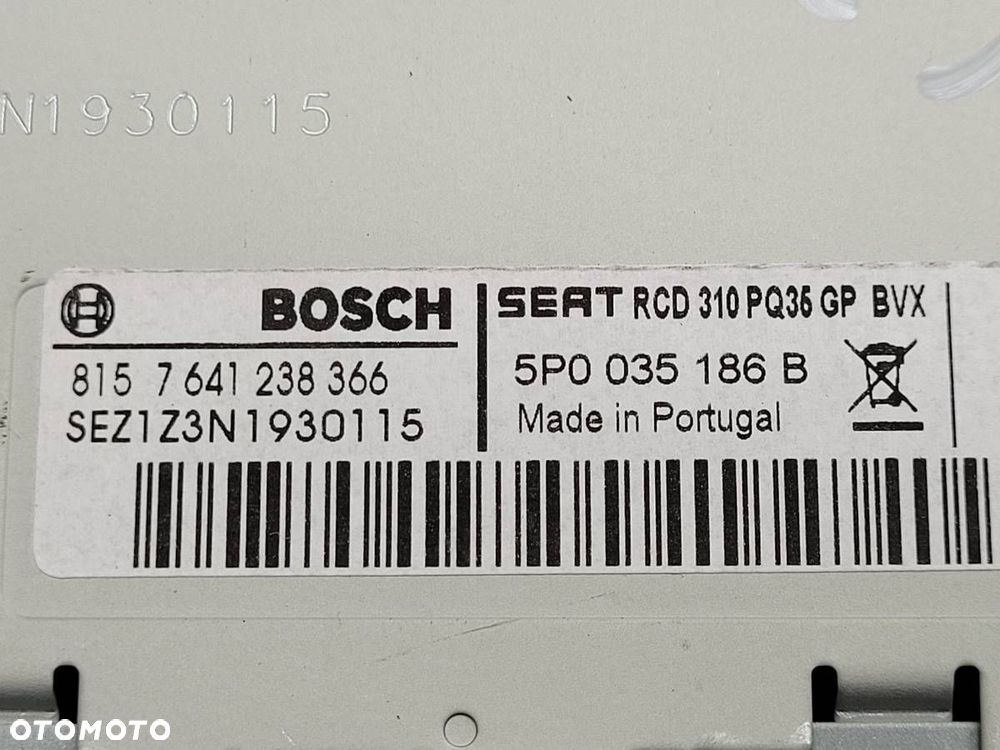 RADIO ODTWARZACZ CD SEAT ALTEA LIFT LEON 5P0035186B - 13