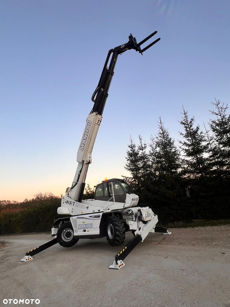 Manitou 2150 Mrt MANITOU ŁADOWARKA TELESKOPOWA Roto  widły kosz PILOT do sterowania  2016/17 1840 2540 2550 kolor od nowości biały Mercedes silnik - 23