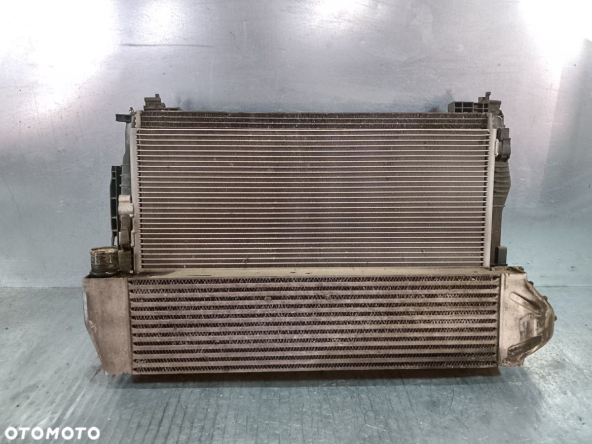 ZESTAW CHŁODNIC WODA KLIMA INTERCOOLER WENTYLATOR RENAULT SCENIC II 1.9 - 1