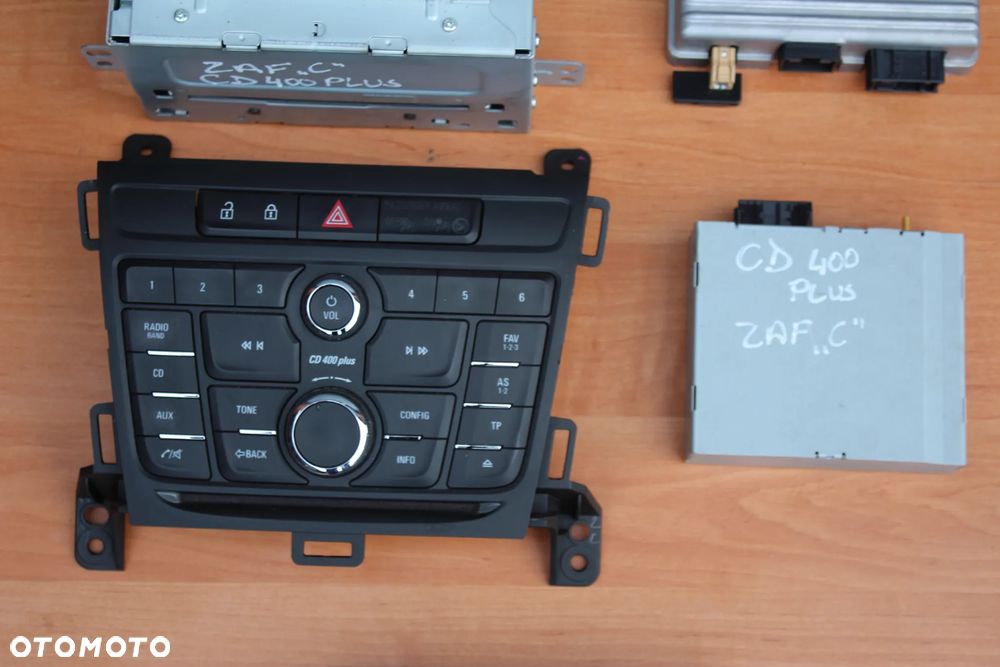 RADIO PANEL WYŚWIETLACZ KOMPLET OPEL ZAFIRA C CD 400 PLUS - 3
