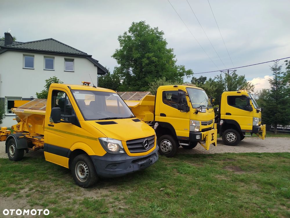Mitsubishi Canter 6c18 Fuso 4x4 4wd gritter Pługo piaskarka Solarka komunalny 3.0 // 180KM //2016//48 000km// daily unimog Schmidt pfau rexter econ - 1