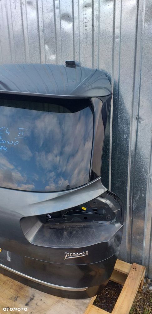 citroen c4 ii picasso 13- klapa bagażnika tył listwa chrom - 2