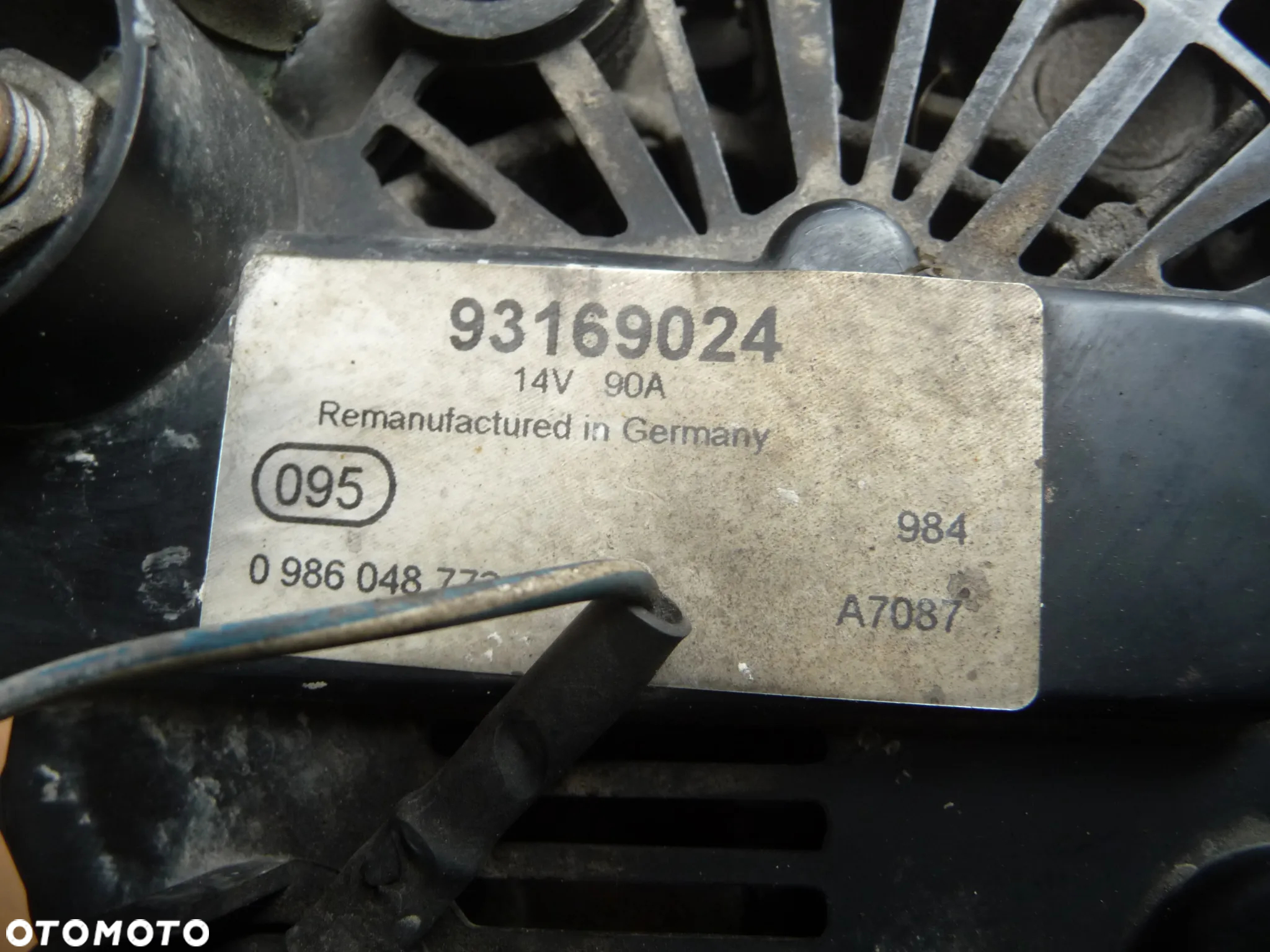OPEL CORSA C COMBO FIAT PANDA SUZUKI IGNIS 1.3 CDTI JTD DID ALTERNATOR 93169024 - 7