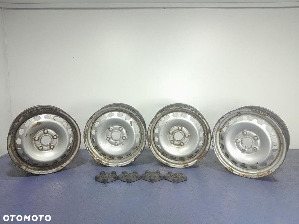 VW CADDY IV 15- FELGI STALOWE 6JXR15 ET 47 5X112 4 SZT 2K0601027B - 1