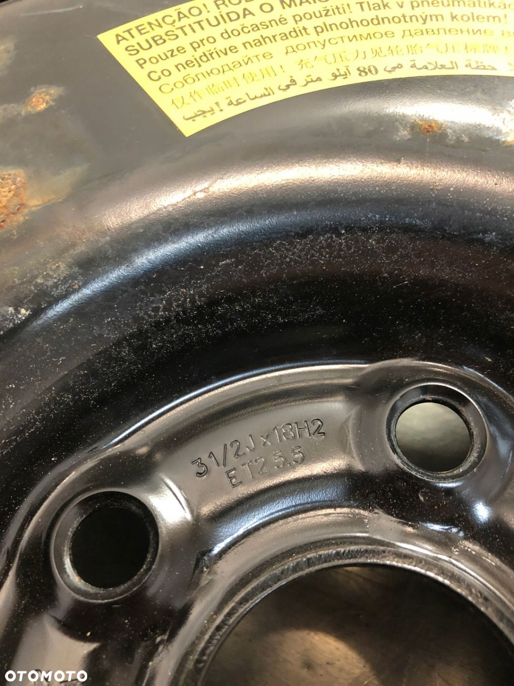 KOŁO DOJAZDOWE AUDI A3 8V 31/2Jx18H2 ET 25.5 5x112 1K0601027AP - 5