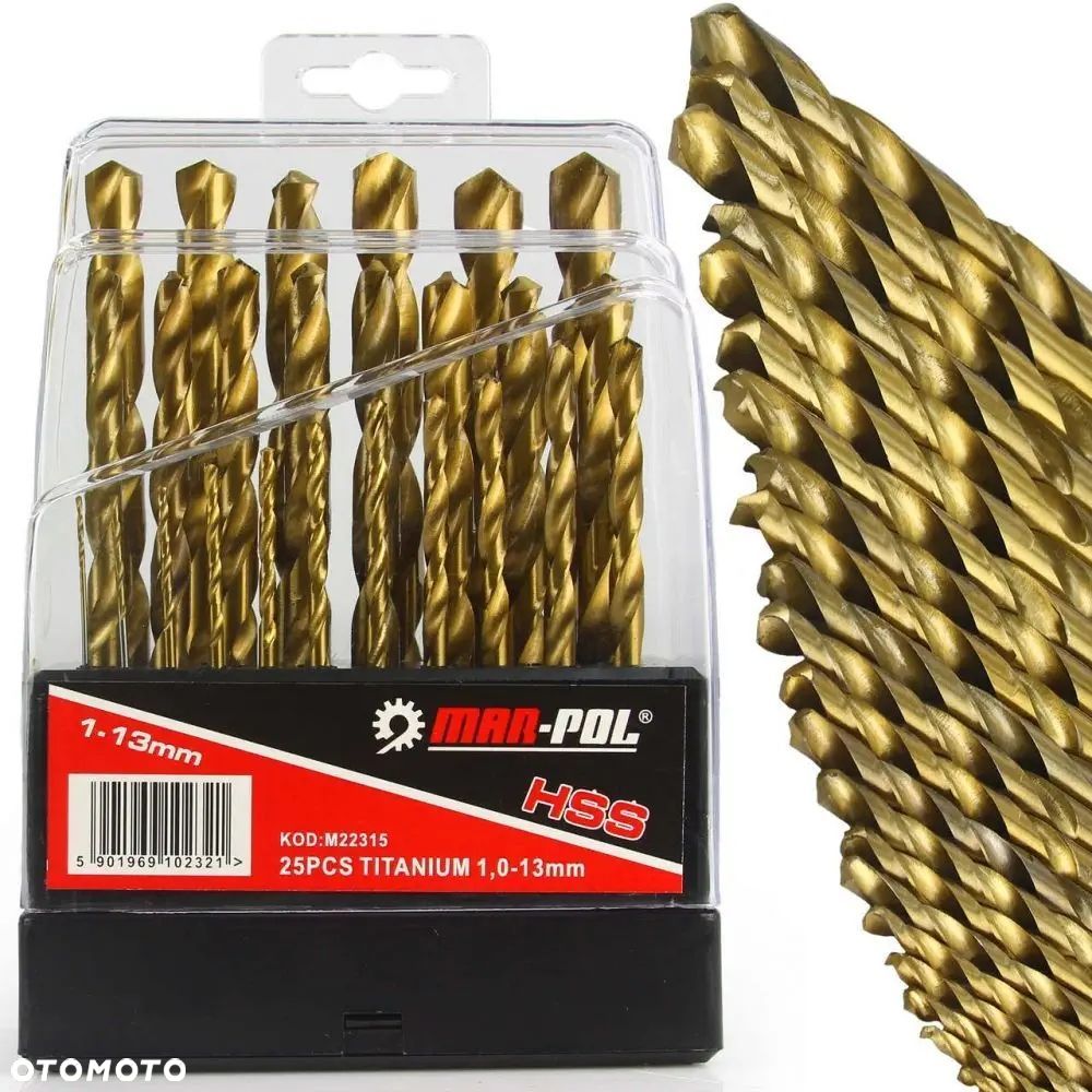 WIERTŁA DO METALU TYTAN 1.5-13mm 29szt. - 4