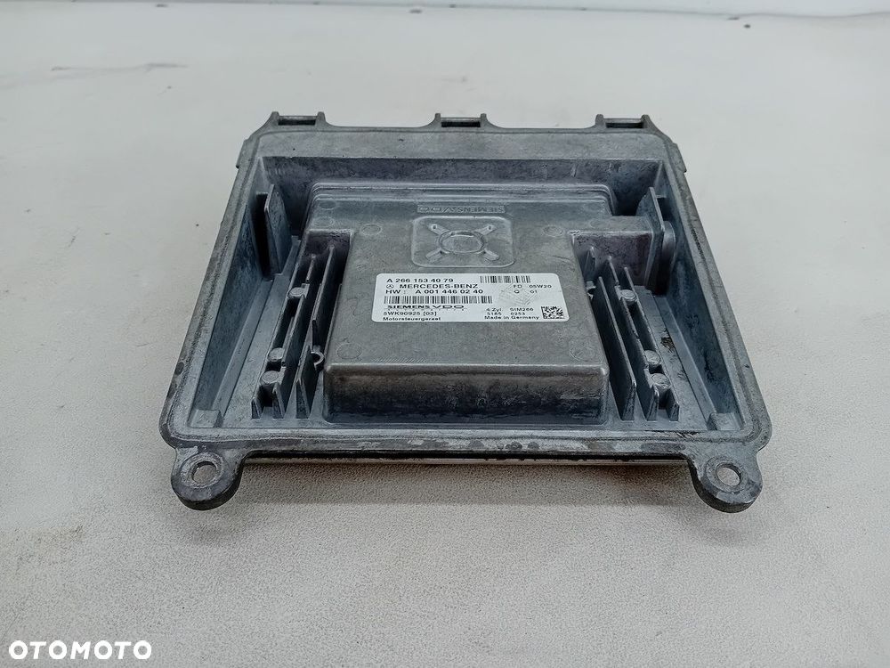 KOMPUTER, STEROWNIK MERCEDES-BENZ KLASA B W245 A2661534079 5WK90925 1.7 16V - 4