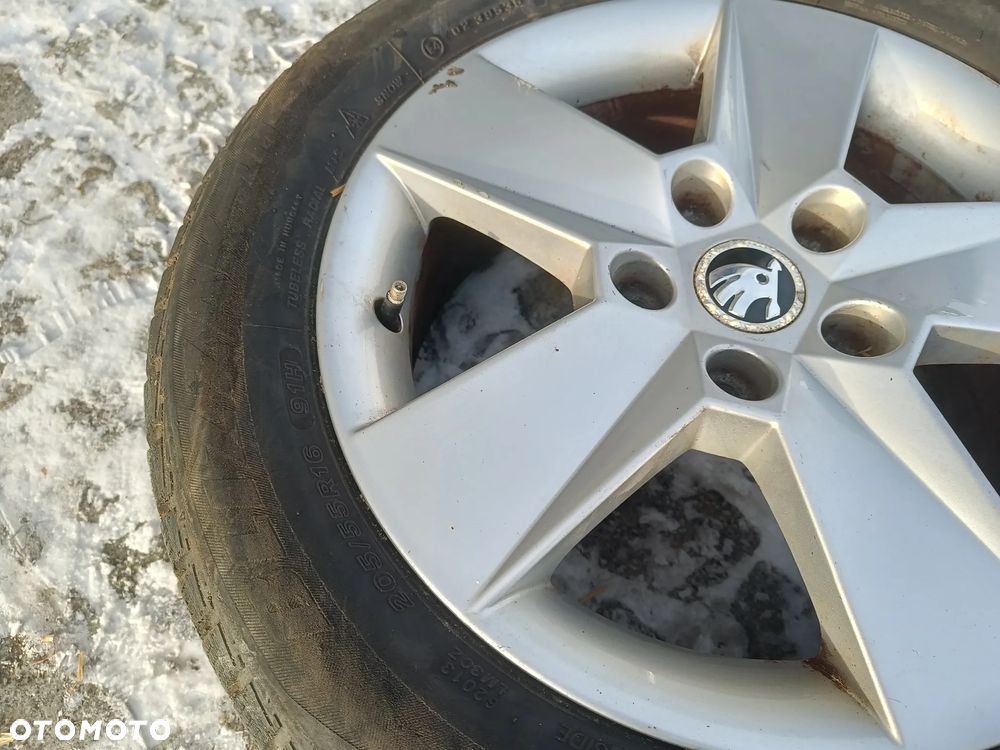 Felgi Aluminiowe 16 Skoda Octavia 3 5x112 ET46 5E0601025H Koła VW Seat Audi 6,5Jx16H2 - 9