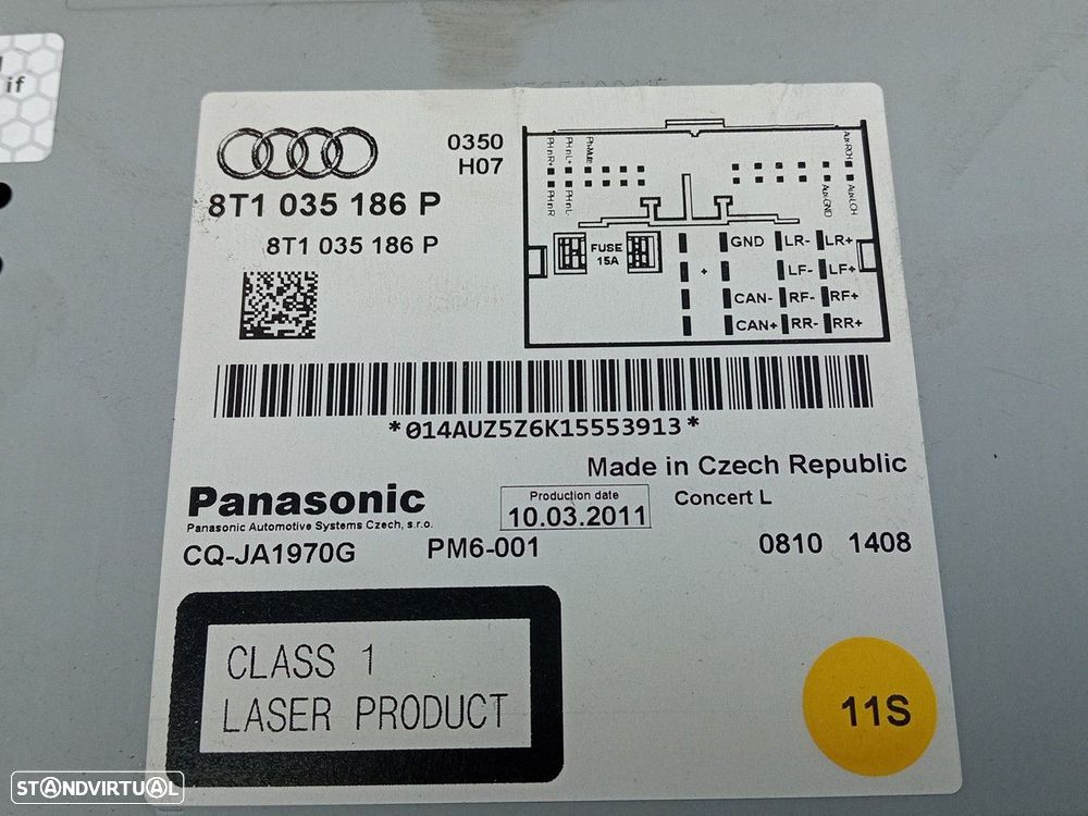 Rádio / auto-rádio AUDI A4 (8K2, B8) - 3