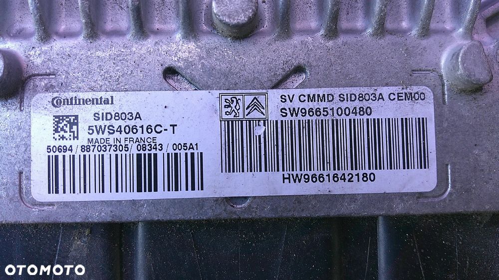 CITROEN C4 GRAND PICASSO 2.0HDI IMMO ZESTAW STARTOWY 9661642180 - 3