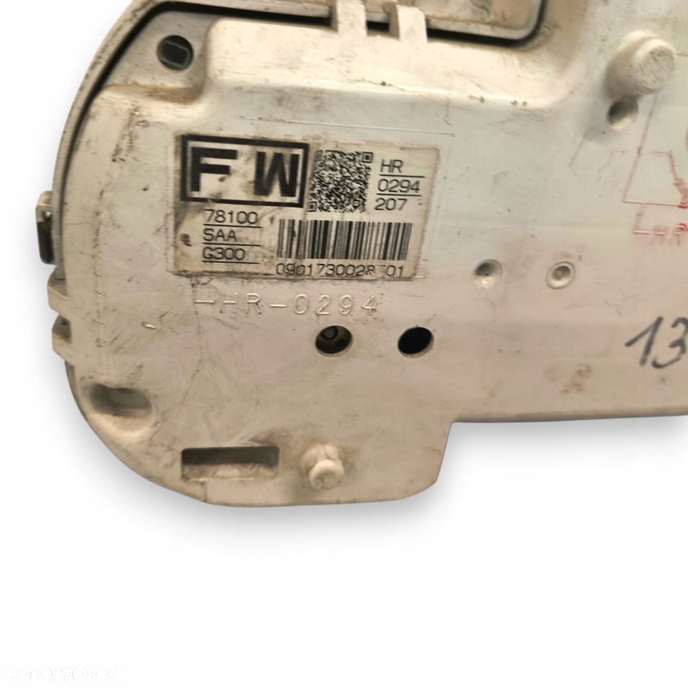 LICZNIK ZEGARY 78100-SAA-G300 Honda Jazz II 1.2 1.3 8V Benzyna 133 107km - 2