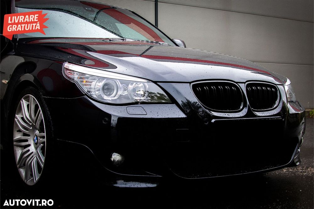 Faruri LED Dayline Angel Eyes BMW Seria 5  E60 E61 (2003-2007) LCI Design- livrare gratuita - 8