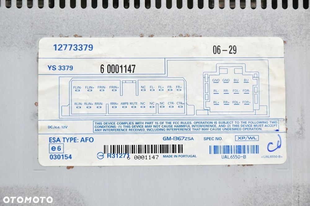 wzmacniacz audio * saab 9-3 lift 12773379 - 3
