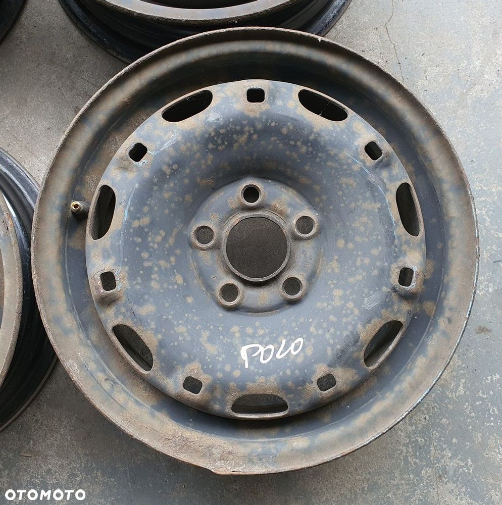 FELGA STALOWA 14 5J ET35 5X100 VW POLO 9N - 4
