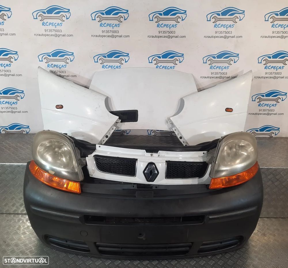 FRENTE COMPLETA RENAULT TRAFIC II 2 MK2 FASE I 1 CAPOT PARACHOQUES GUARDA-LAMAS OTICAS RADIADOR VENTILADOR FRENTE FIBRA REFORÇO - 3