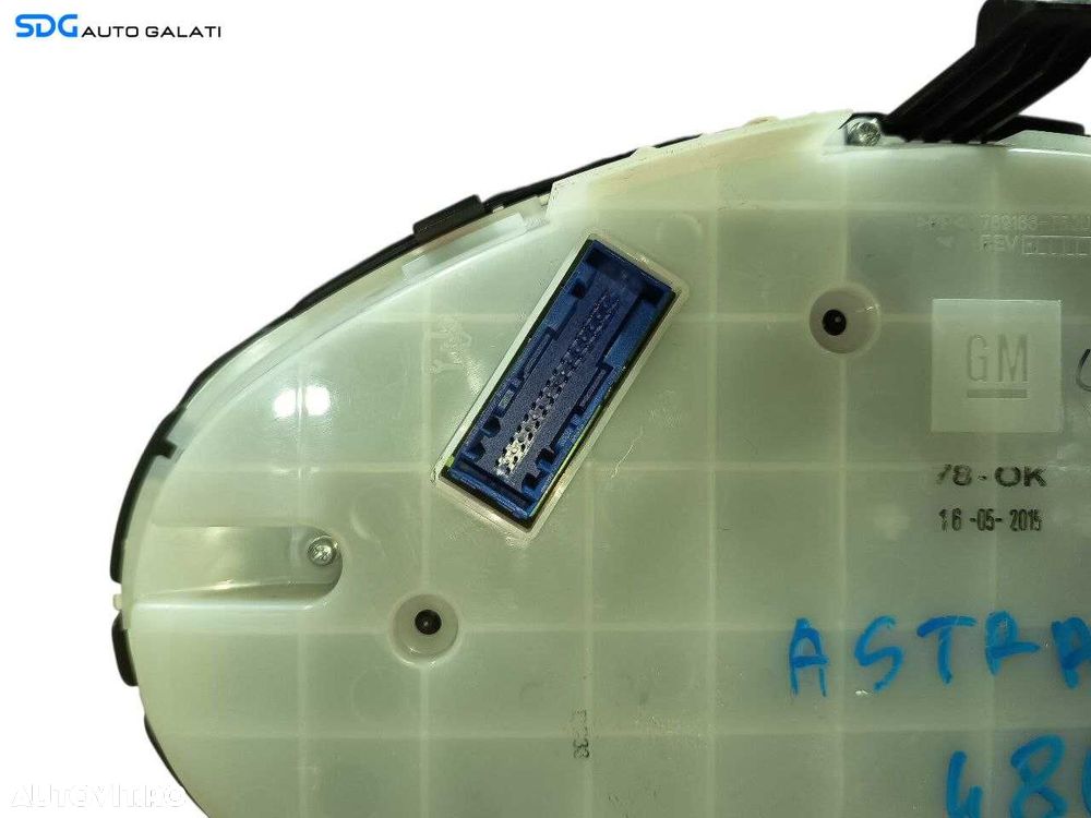 Ceas Ceasuri Cluster Instrumente Bord Opel Astra J 1.6 CDTI 2009 - 2015 Cod 13460586 600775881 [LR2071] - 6