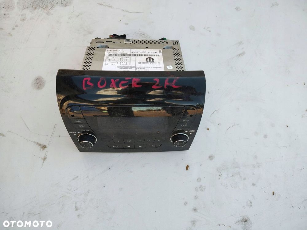 RADIO CD 07356443500 PEUGEOT BOXER 2 II FL - 1