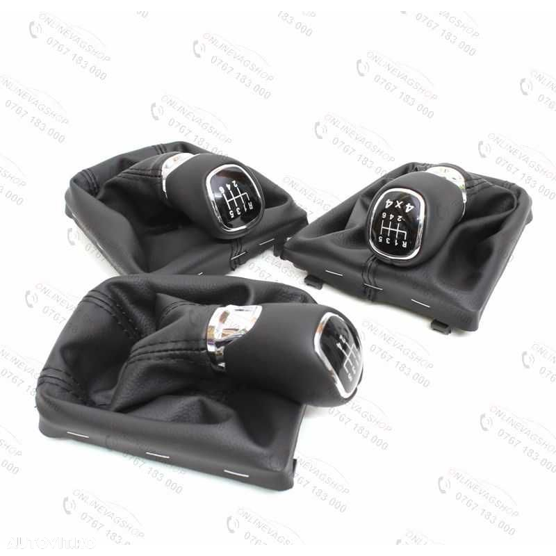 Nuca piele + manson schimbator Skoda Superb 2  cu 5 sau 6 viteze - 2