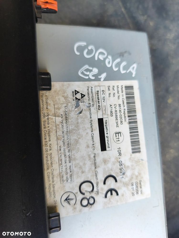 RADIO NAWIGACJA 86140-02C80 TOYOTA COROLLA  XII E21 - 7