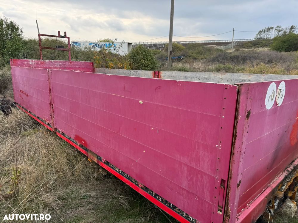 Suprastructura PLATFORMA  camion bascula cu obloane de Aluminiu 6.75 m lungime 1 m innaltime - 7