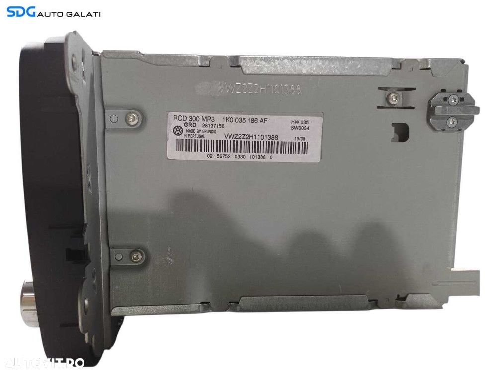 Unitate Radio CD Player Volkswagen Passat B6 2005 - 2010 Cod 1K0035186AP [LR1086] - 5
