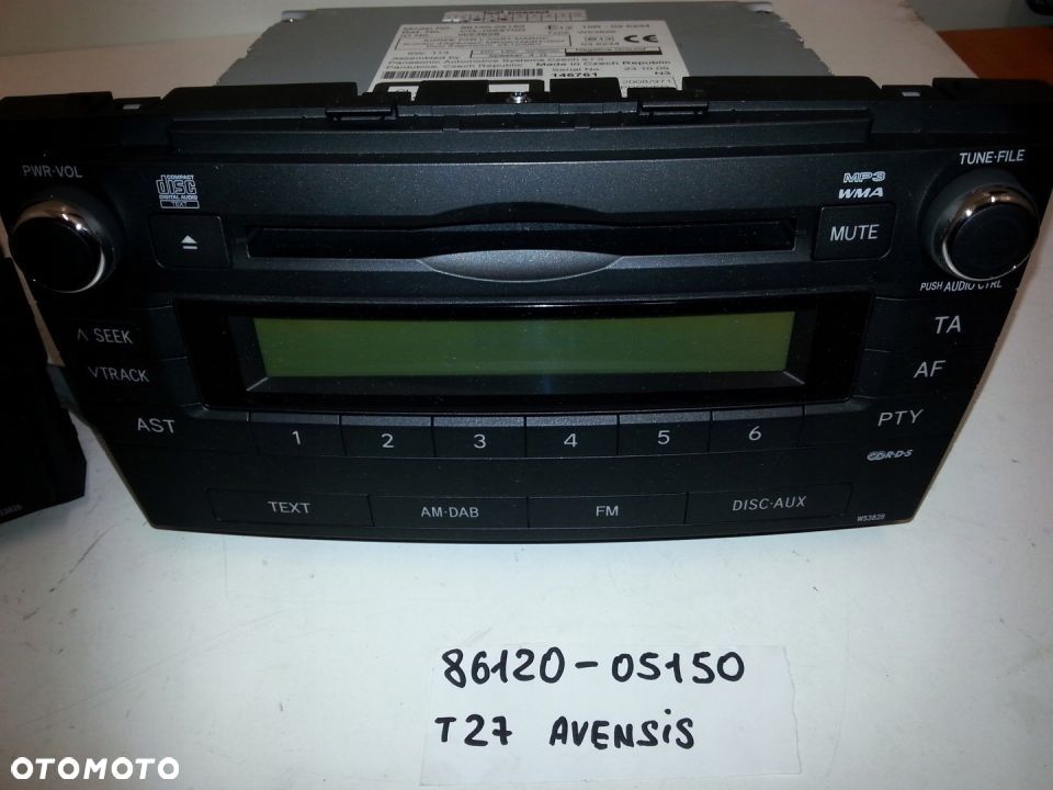 ODTWARZACZ RADIO CD TOYOTA AVENSIS III T27 - 7