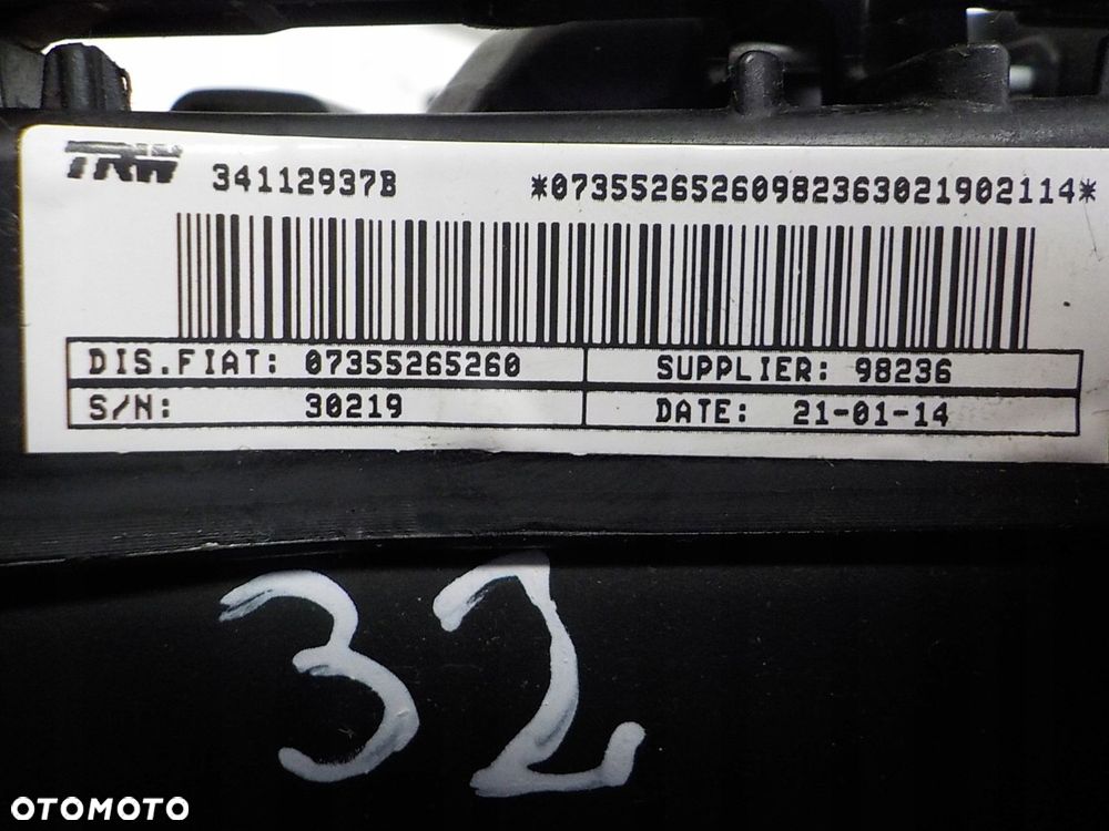 PEUGEOT BIPPER PODUSZKA KIEROWCY AIR BAG 07355265260 - 5
