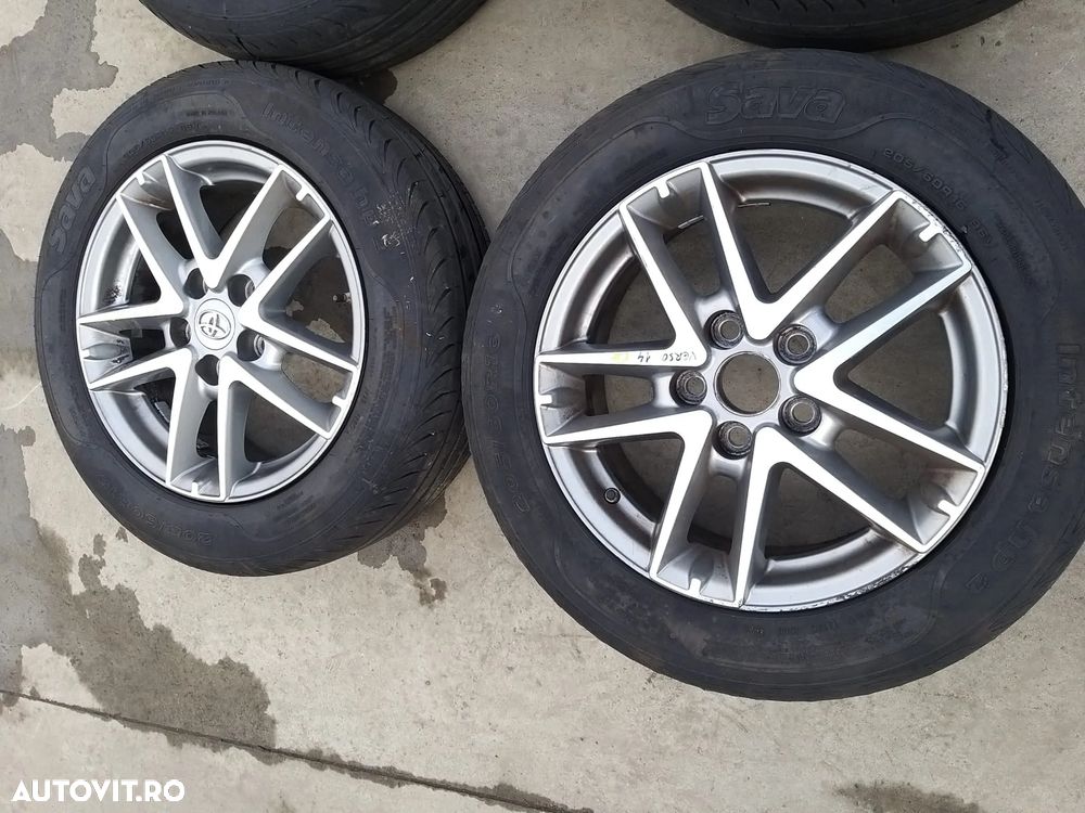 Set jante aliaj r16 cu anvelope 205/60r16 toyota verso 2014 42611yy500 - 4