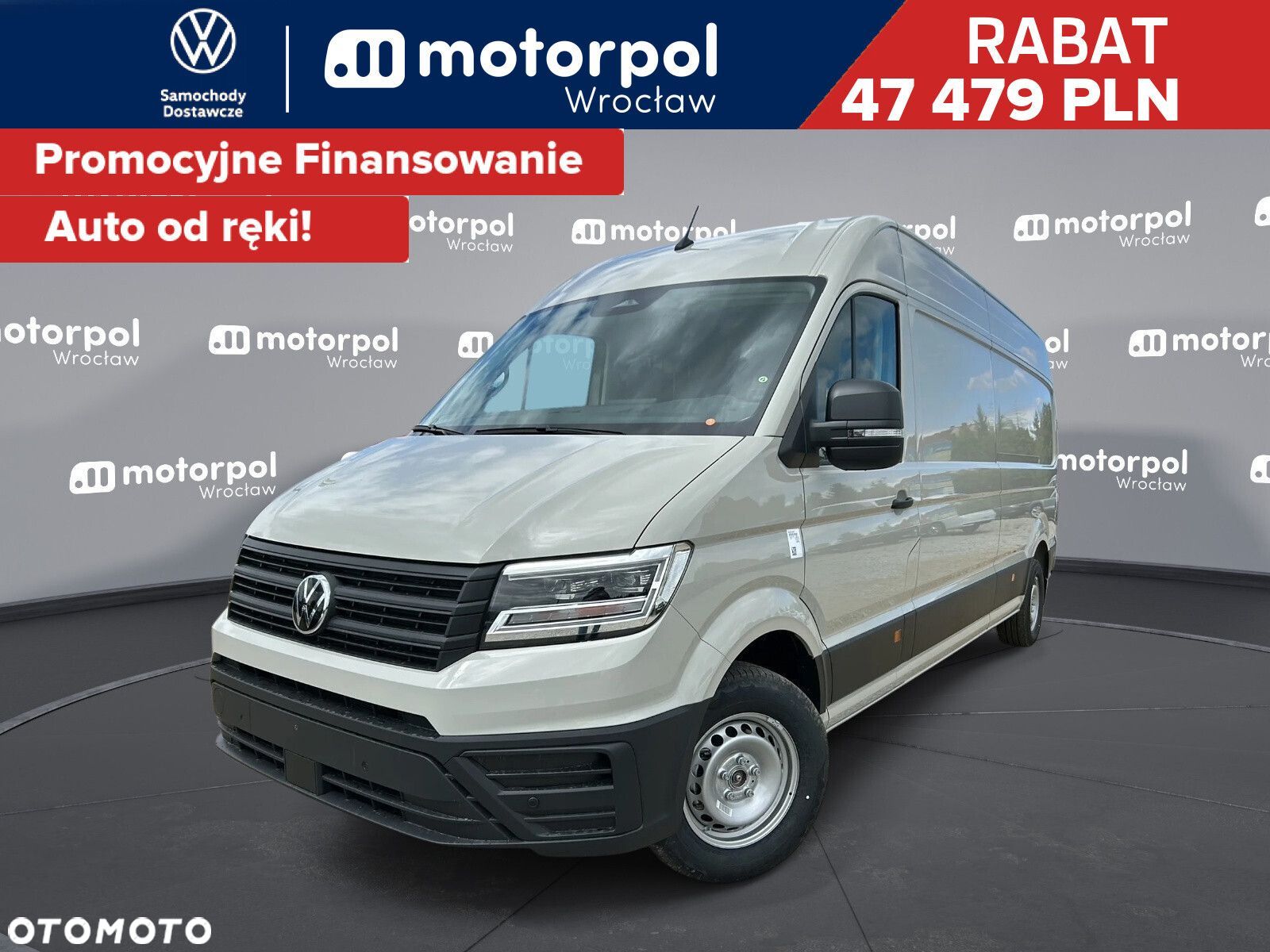 Volkswagen Crafter 35 Furgon L4H3, 2.0BiTDI 177KM, 4490mm, Wysoki dach, r.o. 4490 - 1