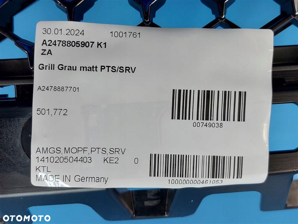 Atrapa Grill Mercedes B Klasa W247 AMG A2478805907 A2478887701 2022- - 2