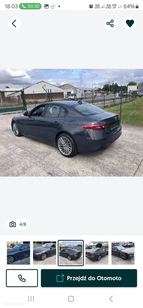 Alfa Romeo Giulia 2.0 turbo wszystkie części potrzebujesz czegoś dzwoń  Lublin - 4